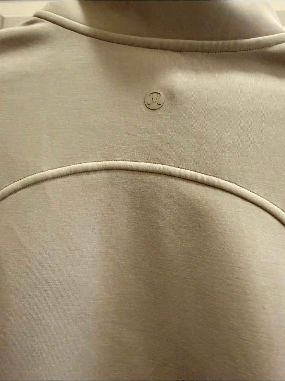 Lululemon Women's Half-Zip Cropped Sweatshirt - Cream